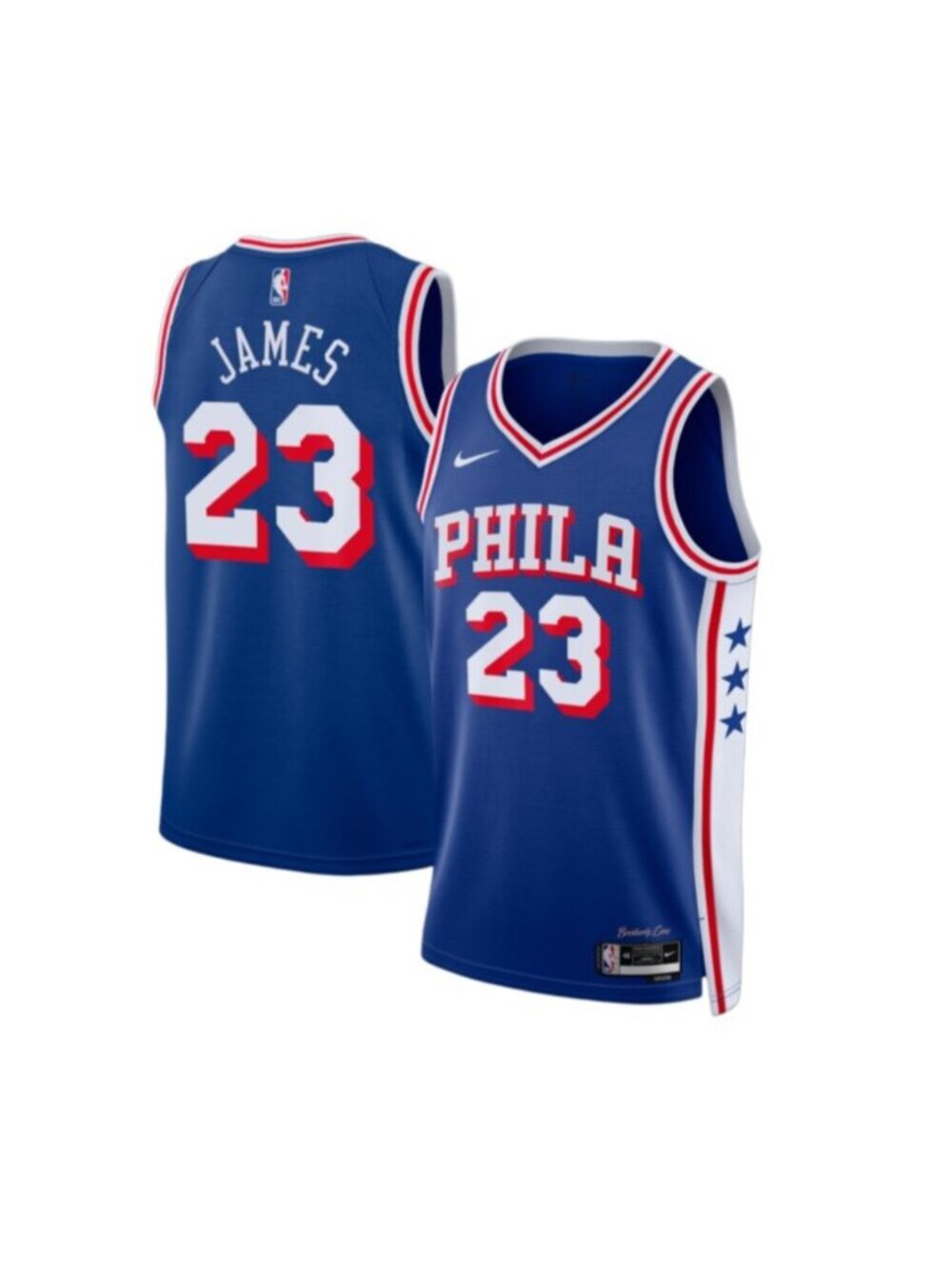 LeBron James 76ers Blue Jersey